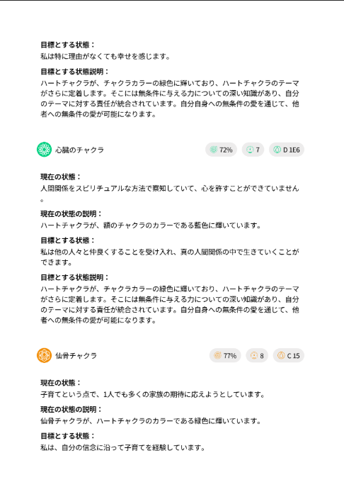 シータヒーリング　チャクラ診断4